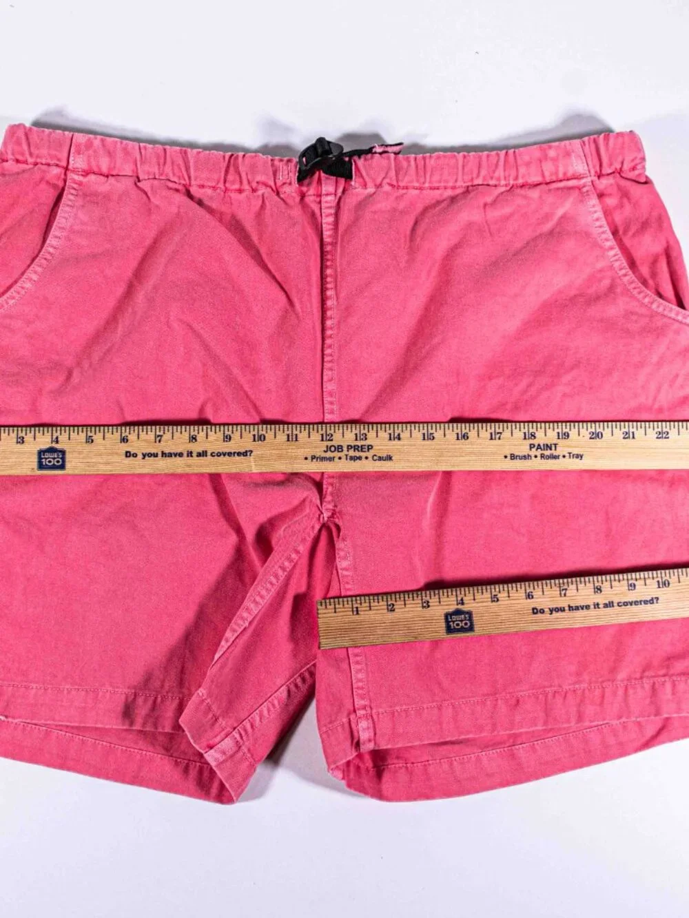 ramicci Vintage Hiking Shorts Mens XL Belted Sun Faded Twill Gorpcore Y2K Salmon